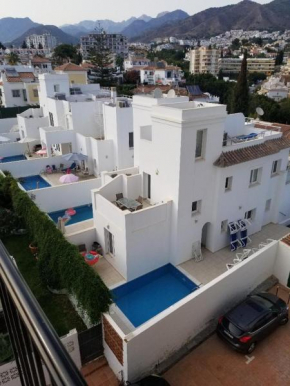 Superior family town centre villa close to beach in peaceful residential zone, Nerja